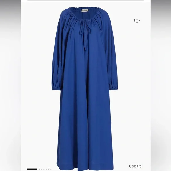 NWT Mara Hoffman Salma Blue Drawstring Dress - Picture 3 of 6